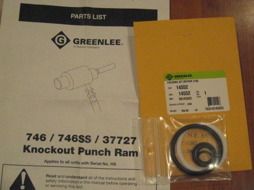 Greenlee 746 Hydraulic Ram Seal Kit #14552    767-746