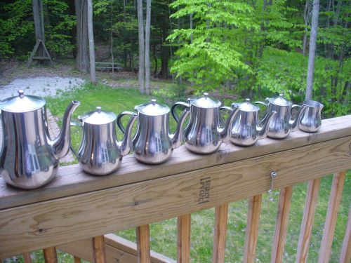 World Tableware/Sysco Lot of 6 Coffee pots - all 18/8 Stainless - never used