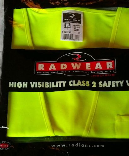 RADIANS RADWEAR HIGH VISIBILITY CLASS 2 SAFETY VEST MESH XL ANSI