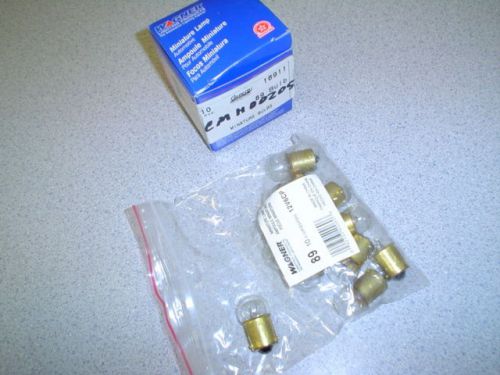 #89 12-Volt G-6 BA15S .58-Amps Miniature Light Bulbs Wagner (10)