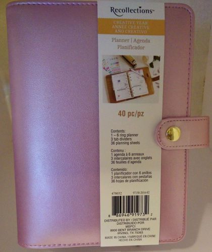 40-Piece Recollections Creative Year Personal Planner Kit in Pearl Rose