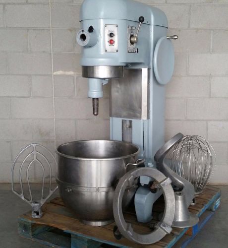 Used hobart 80 quart l-800 mixer w/ bowl, caddy &amp; 3 attachments for sale