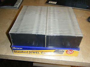 50 Memorex Standard Jewel Cases - Brand New &amp; SEALED - 50 Pack