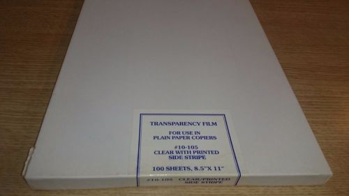 Transparency Film 8.5&#034; x 11&#034; - 90+ Sheets Plain Paper Copier 10-105