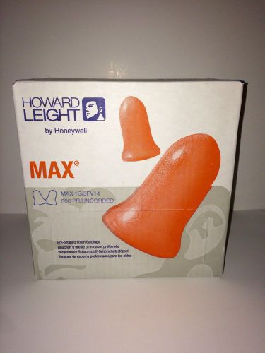 New howard leight max ear plugs 1G/5FV14 200 PR Uncorded Honeywell