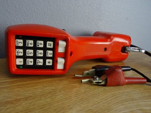 Harris Dracon TS21 Test Set Bell South Phone Tester Retro Vitage Red
