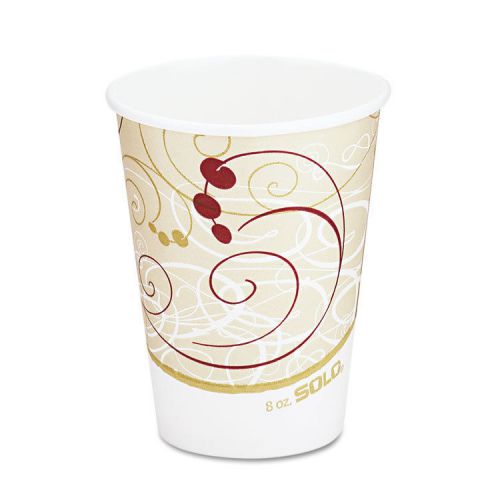 Hot cups, symphony design, 8oz, beige, 1000/carton for sale