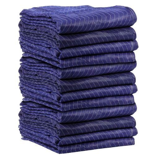 72 X 80 US Cargo Control Moving Blanket (12-Pack) - Econo Saver (43 lbs/dozen, B