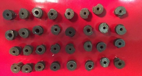 32 Miscellaneous Brand &amp; Size Drill Jig Bushings Guides L-22