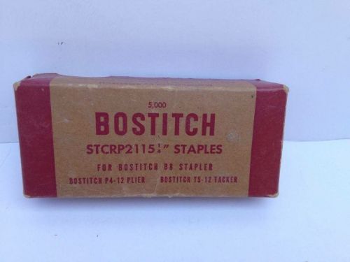 Vintage Box BOSTITCH B8 STCRP2115 1/4&#034; B 8 Staples 5,000 Count Almost Full