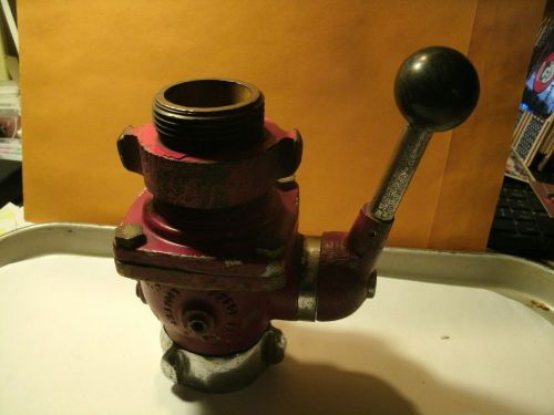 1-  Hard to find! Fire truck Akron Brass 1/2 inch to 1 1/2 inch valve fire truck
