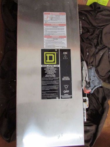 &#034;Square D&#034; FA100DS 100 AMP, 600 VOLT, STAINLESS STEEL ENCLOSED CIRCUIT BREAKER