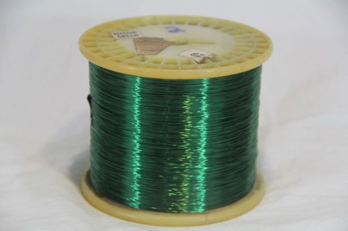 29 awg gauge magnet wire 12500+ ft green nylon copper coil winding 5.16lbs huge! for sale