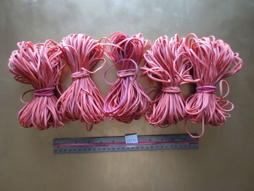 #127 LONG HEAVY DUTY rubber bands, FIVE bundles of 50  Office/Home/Crafting.