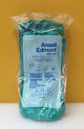 Ansell sol-vex, 12 pairs/bag, size: 10, 13&#034; length, green protective gloves, new for sale
