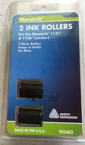 Monarch 925403 Pricemarker Ink Rollers,F/Models 1131 And 1136, 2/PK, Black