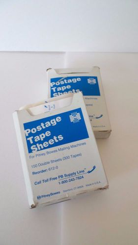 POSTAGE TAPE SHEETS FOR PITNEY BOWES MAILING MACHINES 612-0  (2 PACKS)