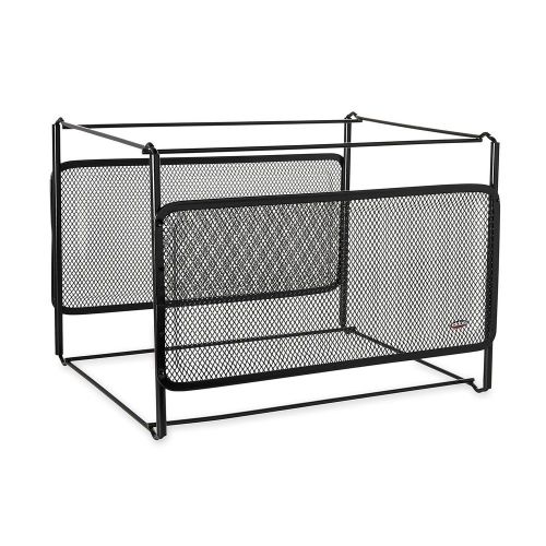 Rolodex mesh collection side-load double tray with hanging file black (22191) for sale