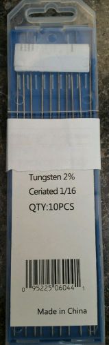 5 packages 1/16 2% ceriated tungsten (total 50 pcs)