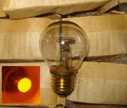 (4 pcs ) USSR MELZ Nixie Neon indicator 220V Bulb lamp tube E27 base. NOS.