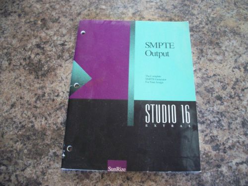 SMPTE Output Studio 16 Extras The Complete SMPTE Generator For Your Amiga