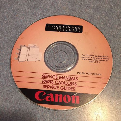 Canon Image Runner 6570 5570 Service Manuals CD