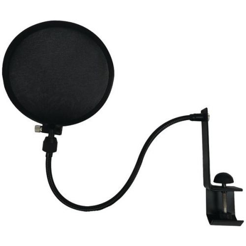Nady SPF-1 Microphone Pop Filter w/Boom &amp; Stand Clamp Black