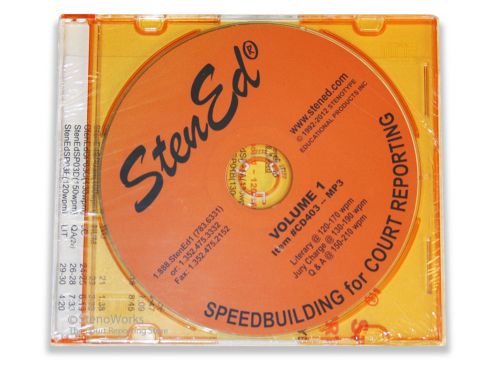 StenEd Speedbuilding for Court Reporting, Volume 1 CD Only
