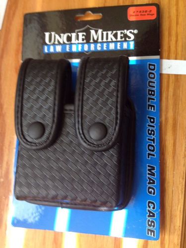 Uncle mikes double pistol mag case for sale