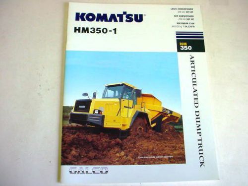 Komatsu HM350-1 Articulated Dump Truck Color Brochure