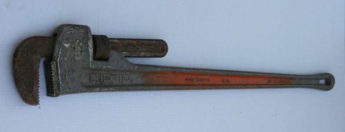 Ridgid 48&#034; aluminum heavy duty tools 4 ft. straight handle pipe wrench usa made for sale
