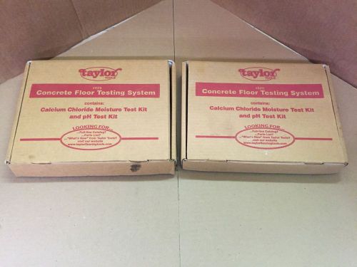 Taylor tools concrete floor Testing System #625 2pack  calcium chloride moisture