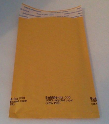 175 bubble lite  #000 4&#034; x 8&#034; bubble lined self seal envelopes for sale