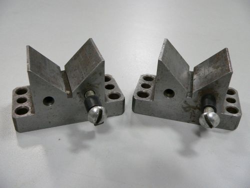 Steel precision machinist v-blocks lot of (2) 2.875&#034; x 1.375&#034; x 1.688&#034; for sale