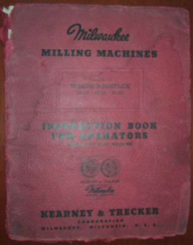 Milwaukee M-18, M-24, M-30 Instruction Book