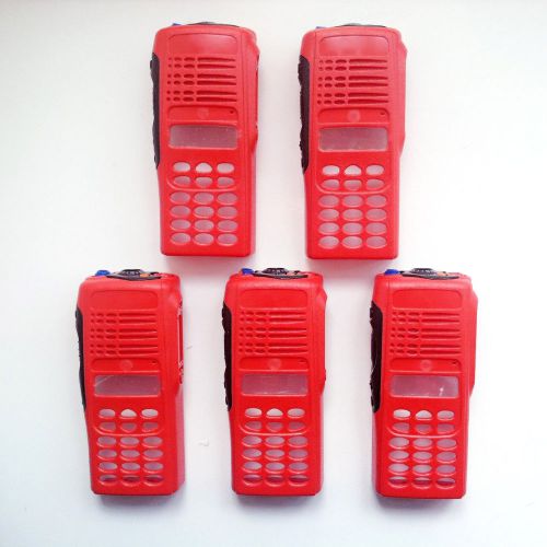Lot 5 Red replacement Repair Kit Case Housing For Motorola GP380 Portable radio