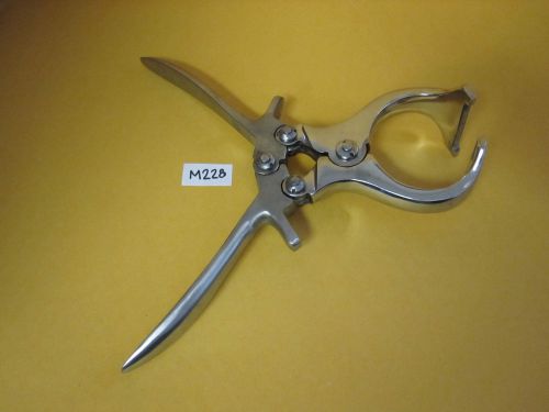 9” Nickel Plated Steel Emasculatome Bloodless Castrator  for Lambs and Piglets