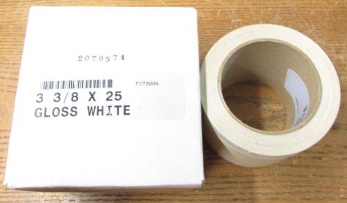 New nos gerber graphix 2 p27899a 2 mil cast vinyl price 3-3/8 x 25 gloss white for sale