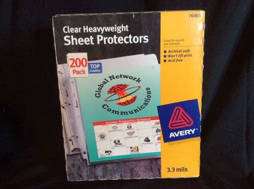 Avery #76003 Heavyweight Sheet Protectors, 200 pk.