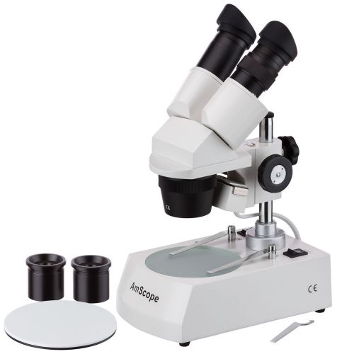 Binocular stereo microscope with top &amp; bottom lights 5x-10x-15x-30x for sale