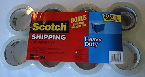 Scotch heavy duty shipping packaging tape, 1.88 inches x 5...new - free shipping for sale