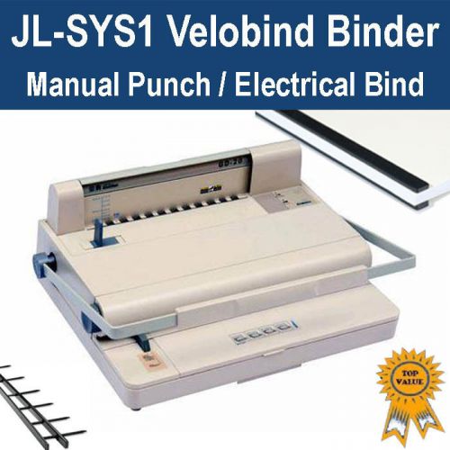 Heavy duty velobind binder binding machine - the most secure binding method!! for sale
