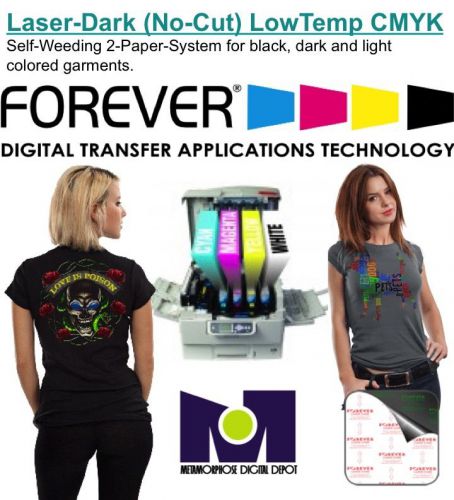 Heat Transfer Paper Forever For Laser Printer Dark and Light T Shirts 100 sh A+B