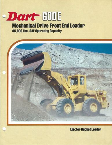 Equipment Brochure - Dart - 600E - Wheel Loader - c1981 (E3099)