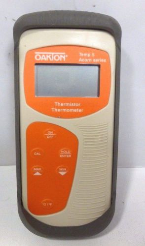 Oakton acorn series temp 5 thermistor digital temperature meter as-is for sale