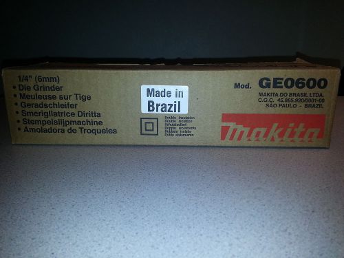 MAKITA Die Grinder1/4&#034; GE0600 110 volts 25,000 RPM Great cond *NO RES* FREE Ship