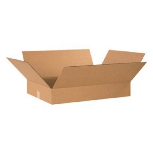 Corrugated cardboard flat shipping storage boxes 24&#034; x 18&#034; x 4&#034; (bundle of 20) for sale
