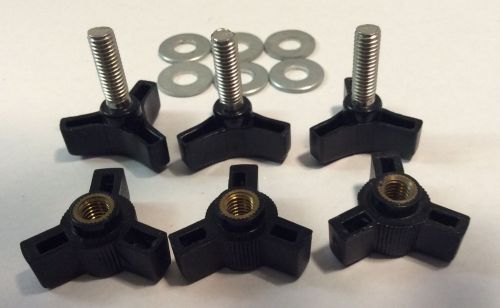 Set of 6mm knob studs with receiving nuts and washers. (Used with telescopes)