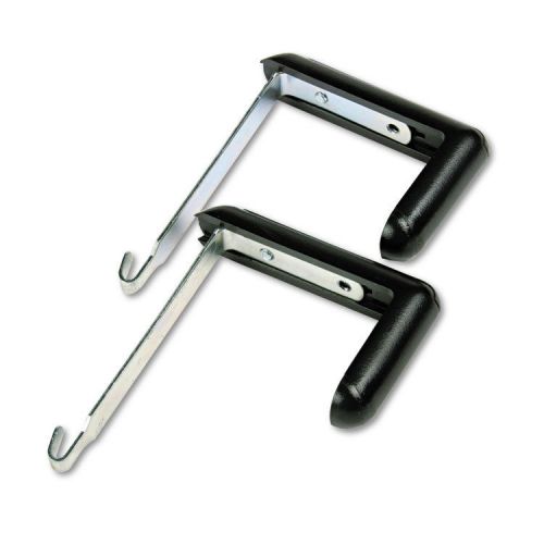 Quartet Adjustable Cubicle Hangers For 1 1/2 To 3 Inch Panels Aluminum/BLK 2/set
