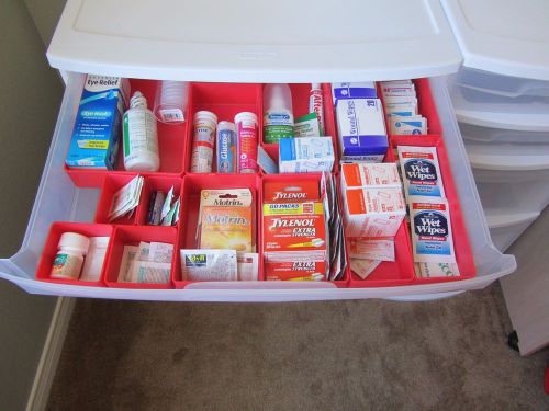 94 plastic boxes drawer dividers fit armstrong medical herman miller crash cart for sale